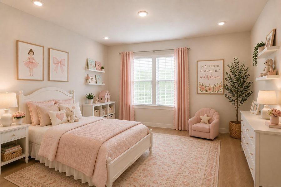 2nd  Bedroom virtually   staged