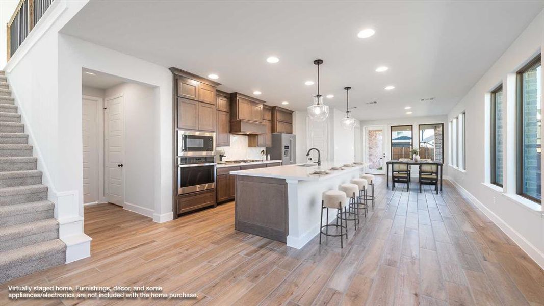 Furnished interior view inside a new home in The Parks At Wilson Creek 40', Celina (Image 9).