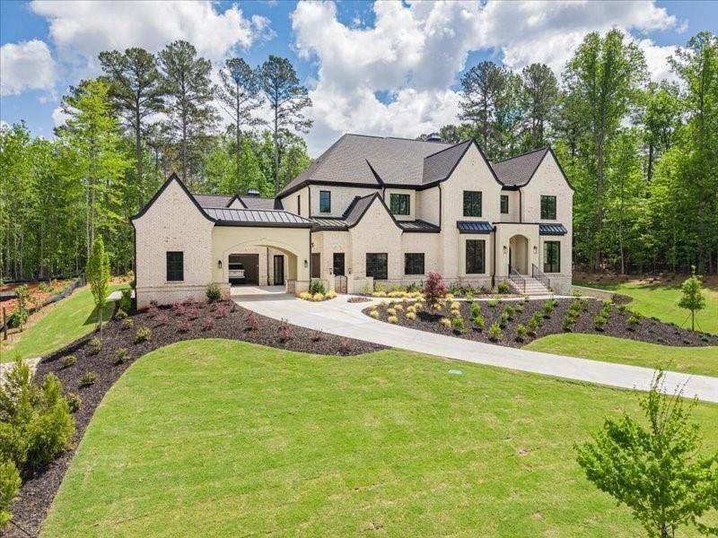 Front exterior of a new home in , Alpharetta, GA, highlighting curb appeal (Image 31).