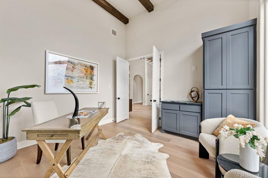 Furnished interior view inside a new home in , Pelican Bay (Image 23).