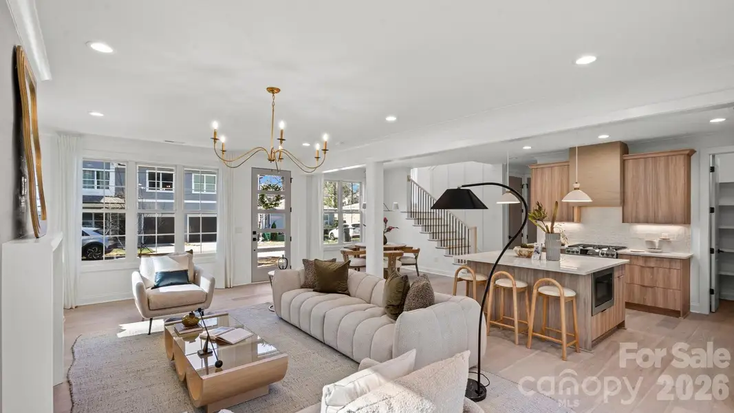 Furnished interior view inside a new home in , Charlotte (Image 5).