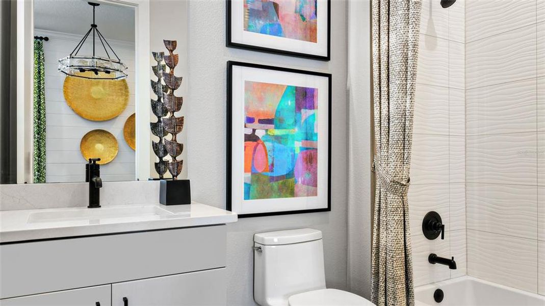 Furnished interior view inside a new home in The Reserve at Victoria, Deland (Image 18).