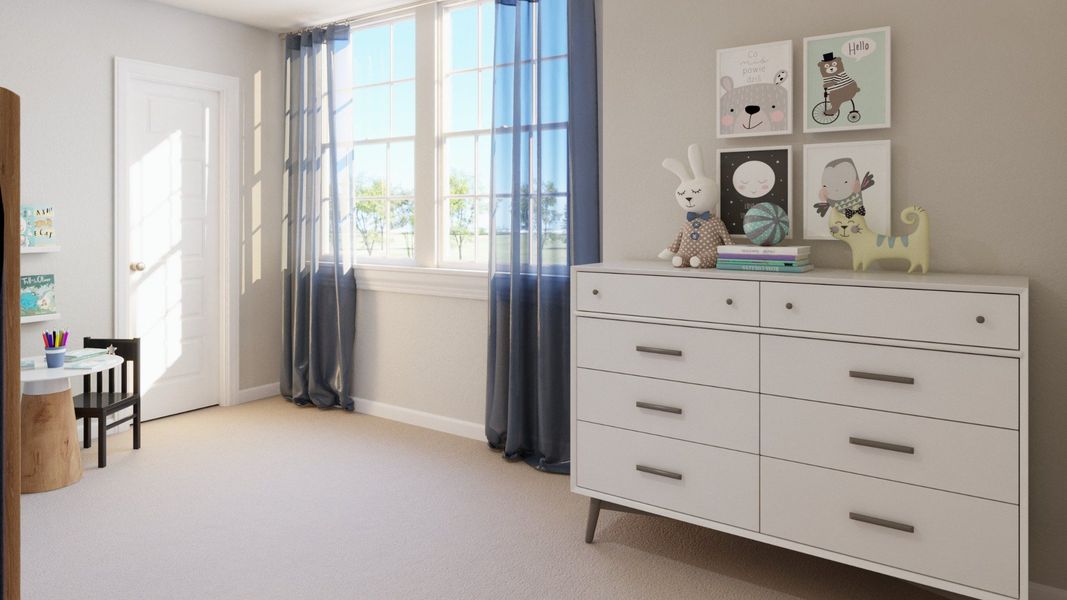 Representative furnished interior of a home built from the The Darwin by Legend Homes in Ridgeland Hills, Willis (Image 27).