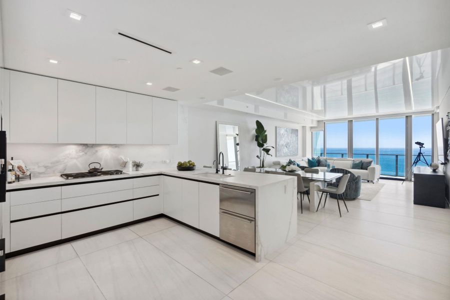 Furnished interior view inside a new home in , Pompano Beach (Image 9). Furnished interior view inside a new home in , Pompano Beach (Image 9).