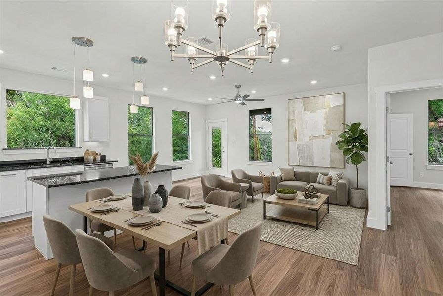 Furnished interior view inside a new home in , Granbury (Image 12).