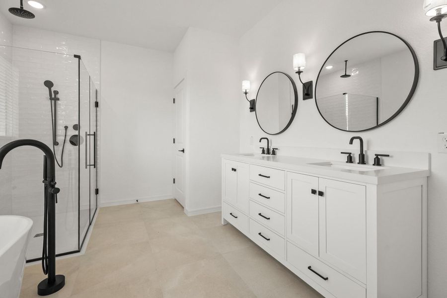 Spa-like primary bath (*Photo not of actual home and used for illustration purposes only.)
