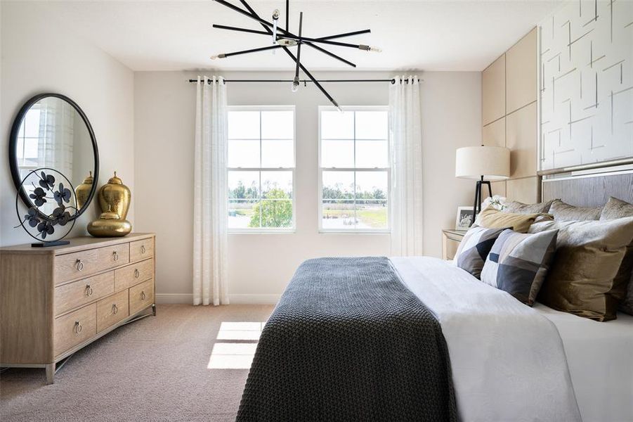 virtually staged/model home