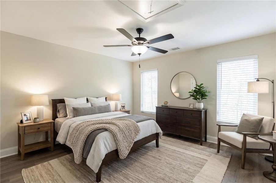 Furnished interior view inside a new home in , Toccoa (Image 21).