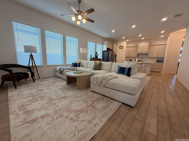 Furnished interior view inside a new home in Veranda, San Antonio (Image 16). Furnished interior view inside a new home in Veranda, San Antonio (Image 16).