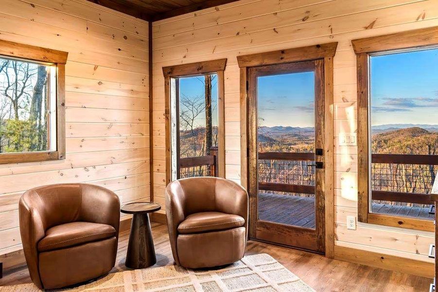 Exterior details and patio area of a home in , Blue Ridge (Image 27). Exterior details and patio area of a home in , Blue Ridge (Image 27).