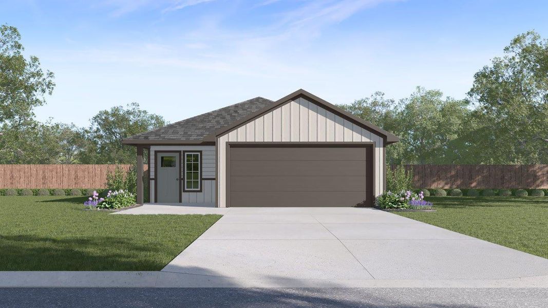 Representative exterior photo of a completed home built from the Brooke by D.R. Horton in Cornerstone, Rockdale, TX (Image 21). Representative exterior photo of a completed home built from the Brooke by D.R. Horton in Cornerstone, Rockdale, TX (Image 21).