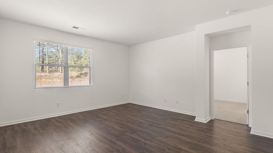 Spacious, unfurnished interior of a new home in The Abbey at Trolley Run Station, Aiken (Image 22). Spacious, unfurnished interior of a new home in The Abbey at Trolley Run Station, Aiken (Image 22).