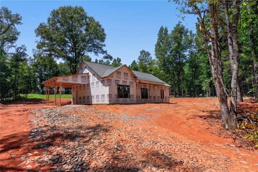 In-progress construction of a new home in , Silver Creek, GA (Image 25).