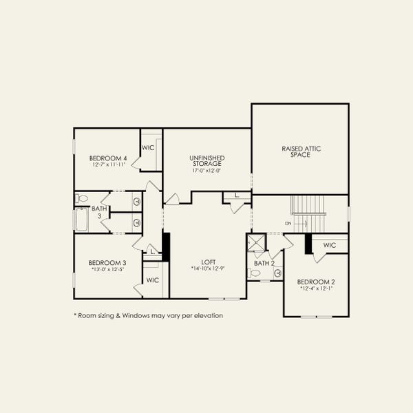 2D floor plan layout for the Hampton by John Wieland in McCoy Farm, Wesley Chapel, NC (Image 2). 2D floor plan layout for the Hampton by John Wieland in McCoy Farm, Wesley Chapel, NC (Image 2).