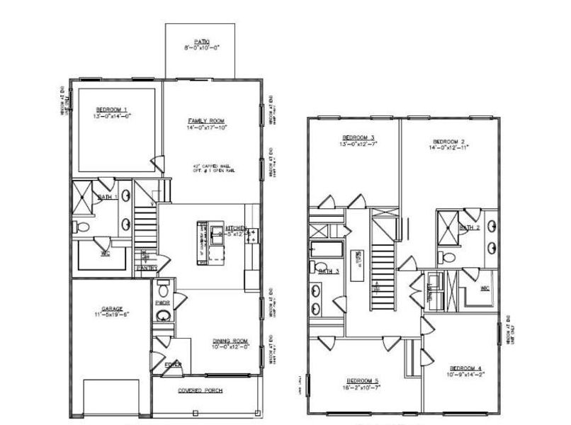 2D floor plan layout of this home in , Summerville, SC (Image 5).