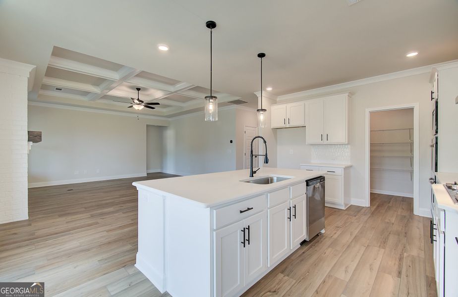 Furnished interior view inside a new home in Rosewood Lake Preserve, Hoschton (Image 10). Furnished interior view inside a new home in Rosewood Lake Preserve, Hoschton (Image 10).
