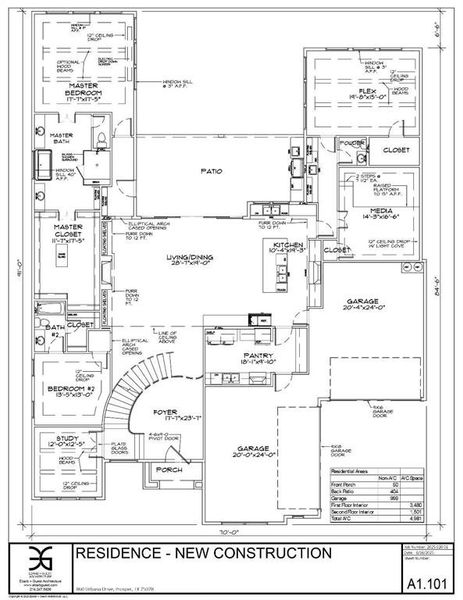2D floor plan layout of this home in , Prosper, TX (Image 2). 2D floor plan layout of this home in , Prosper, TX (Image 2).