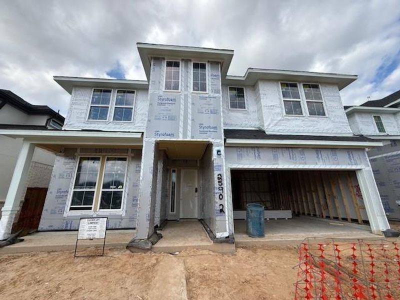 In-progress construction of a new home in Tompkins Reserve, Katy, TX (Image 5).