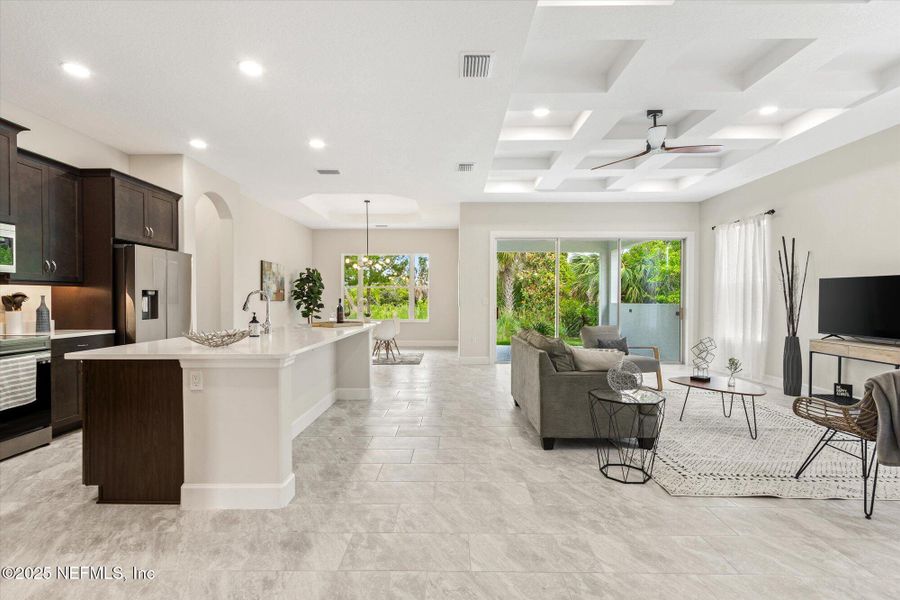 Furnished interior view inside a new home in , Palm Coast (Image 35). Furnished interior view inside a new home in , Palm Coast (Image 35).
