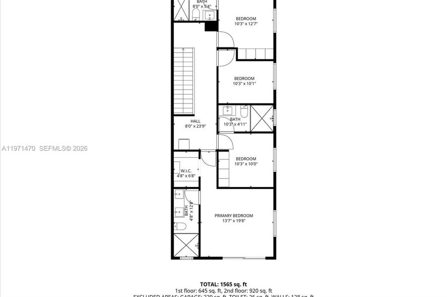 2D floor plan layout of this home in , Miami, FL (Image 6). 2D floor plan layout of this home in , Miami, FL (Image 6).