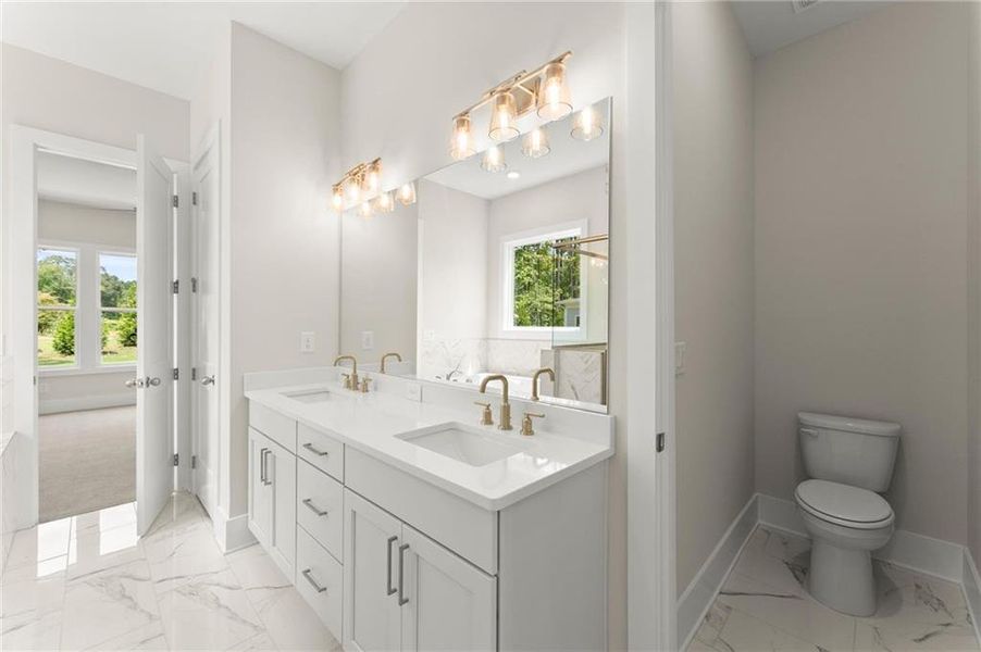 Furnished interior view inside a new home in Hillgrove Preserve, Powder Springs (Image 16).