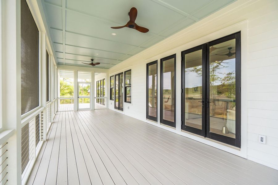 Exterior details and patio area of a home in , Johns Island (Image 41).