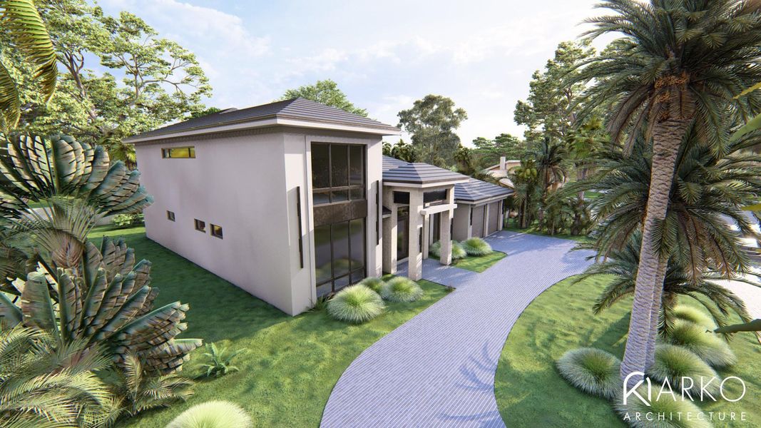 Front exterior of a new home in , Fort Lauderdale, FL, highlighting curb appeal (Image 1). Front exterior of a new home in , Fort Lauderdale, FL, highlighting curb appeal (Image 1).