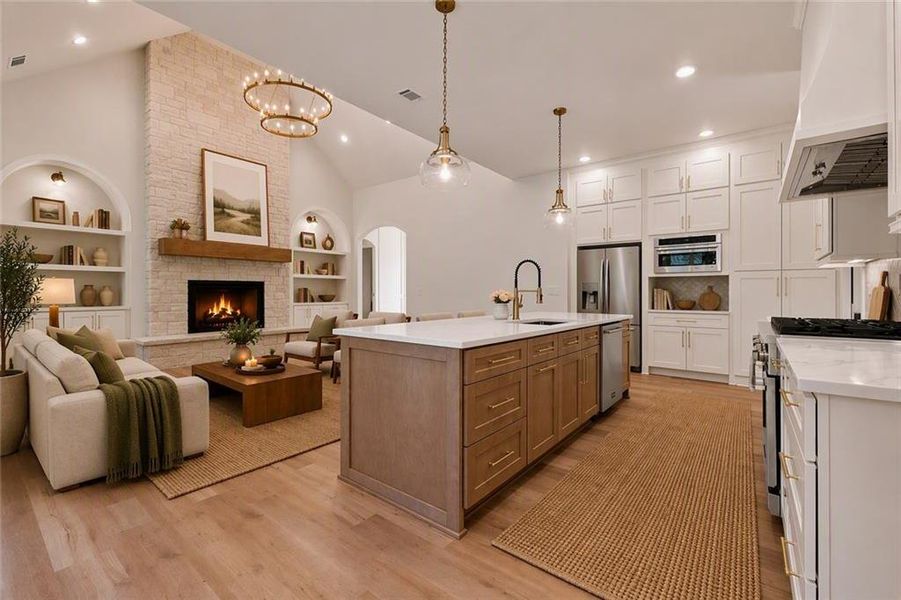 Furnished interior view inside a new home in , Ellijay (Image 12). Furnished interior view inside a new home in , Ellijay (Image 12).