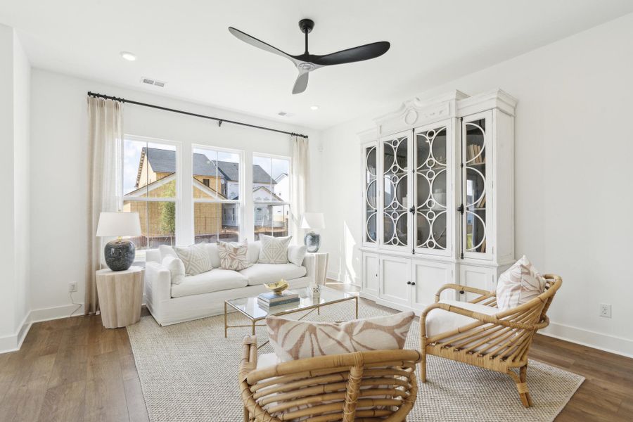 Furnished interior view inside a new home in Limehouse Farms: Arbor Collection, Summerville (Image 23). Furnished interior view inside a new home in Limehouse Farms: Arbor Collection, Summerville (Image 23).