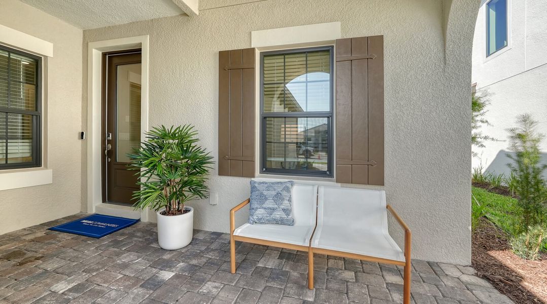 Representative exterior details of a home built from the Tidewinds 2 by Neal Communities in Vistera of Venice, Venice (Image 4).