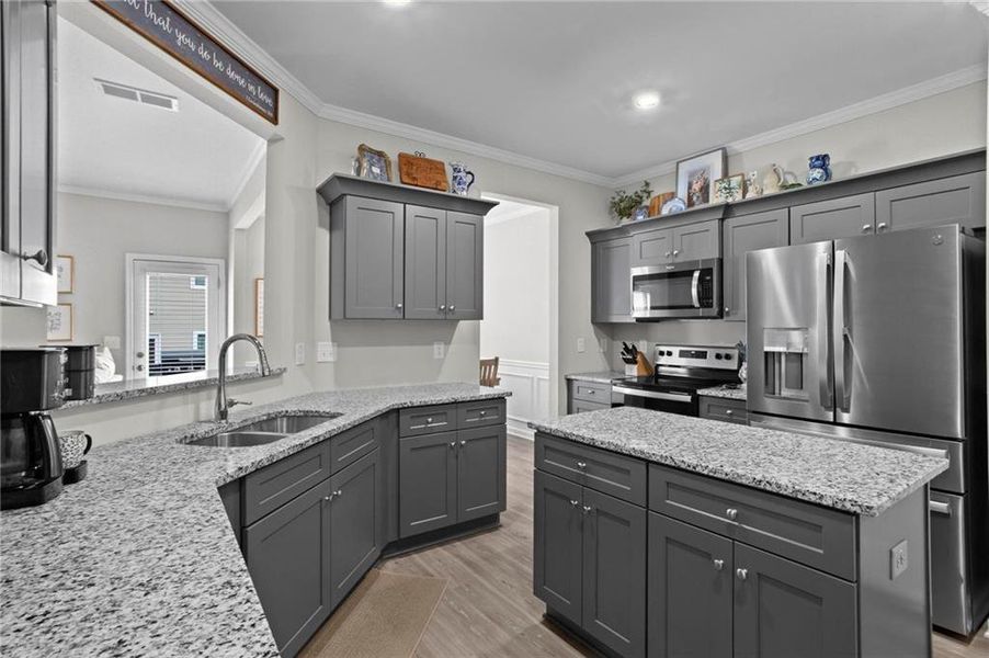 Furnished interior view inside a new home in , Cartersville (Image 16).