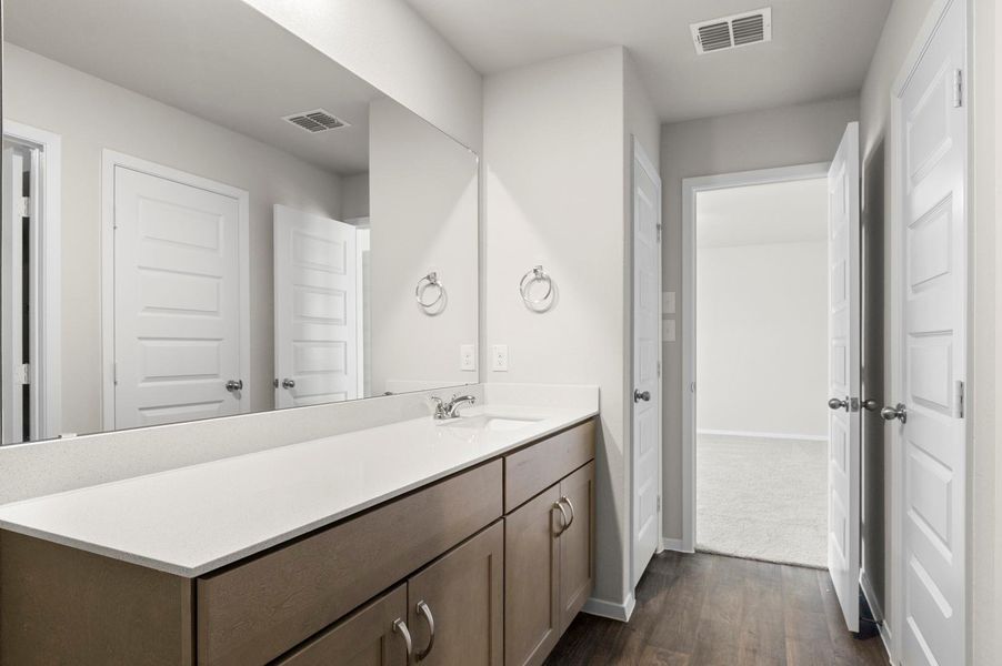 Furnished interior view inside a new home in Edgebrooke, Pflugerville (Image 8). Furnished interior view inside a new home in Edgebrooke, Pflugerville (Image 8).