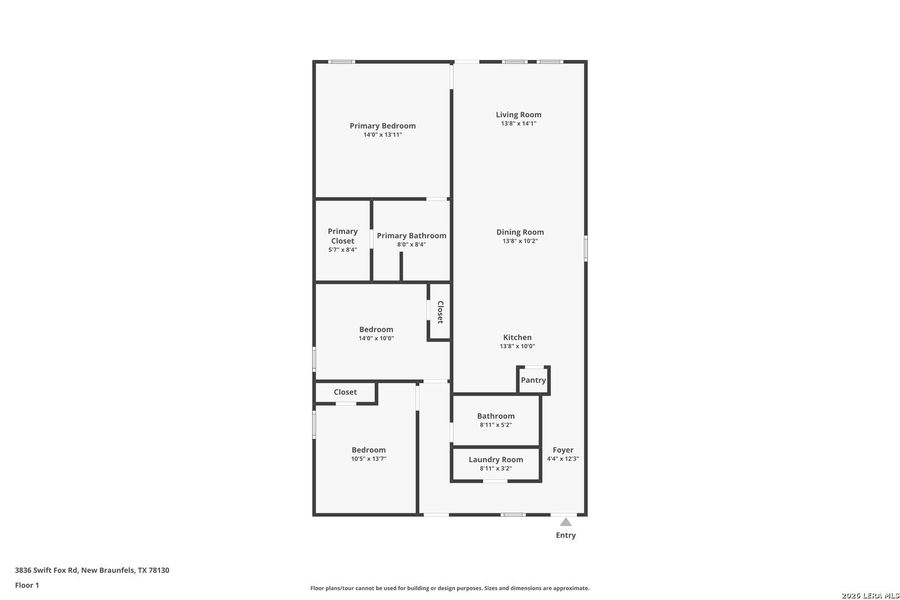 2D floor plan layout of this home in , New Braunfels, TX (Image 3). 2D floor plan layout of this home in , New Braunfels, TX (Image 3).