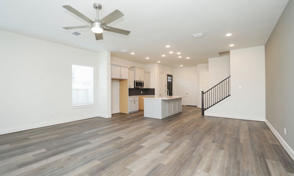 Furnished interior view inside a new home in Independence Heights, Houston (Image 39). Furnished interior view inside a new home in Independence Heights, Houston (Image 39).