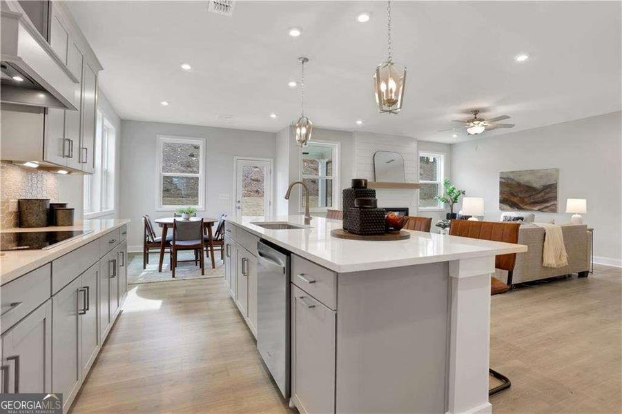 Furnished interior view inside a new home in The Paddocks at Doc Hughes, Buford (Image 37).