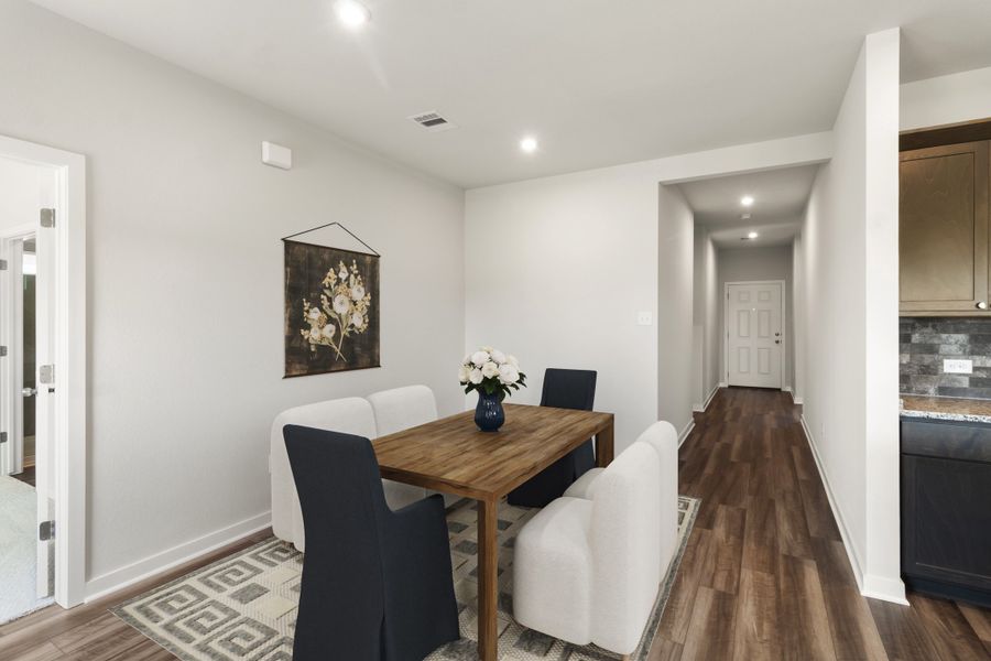 Representative furnished interior of a home built from the Bandera by Omega Builders in Hillside Village, Temple (Image 4).