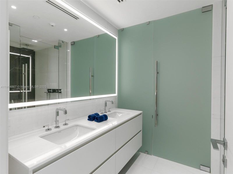 Furnished interior view inside a new home in , Miami (Image 40).