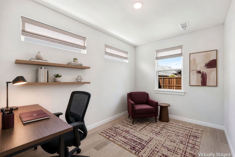 Furnished interior view inside a new home in Willow Grove Single-Family Homes, Melissa (Image 13).