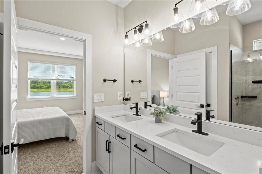 Furnished interior view inside a new home in , Nokomis (Image 8).