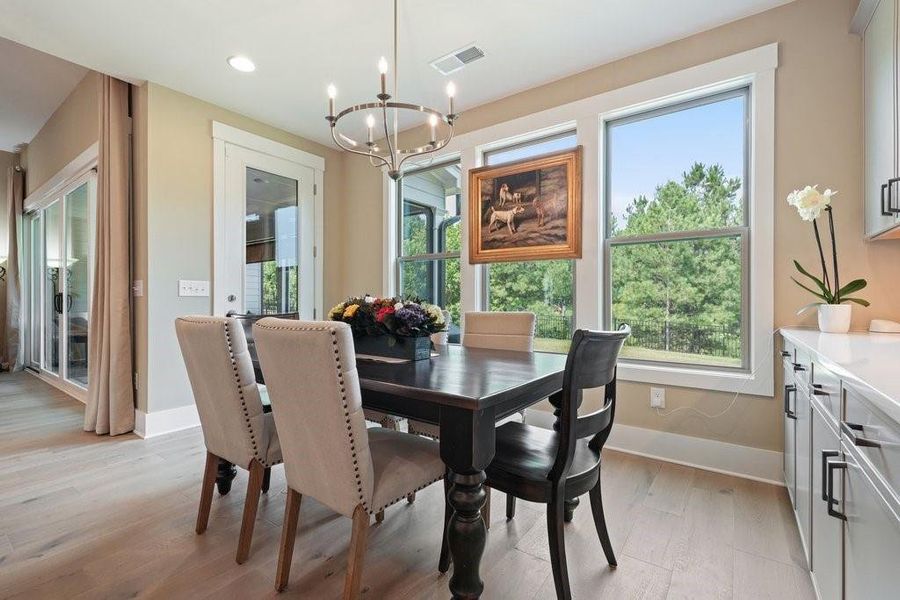 Furnished interior view inside a new home in Soleil Belmont Park, Canton (Image 43). Furnished interior view inside a new home in Soleil Belmont Park, Canton (Image 43).