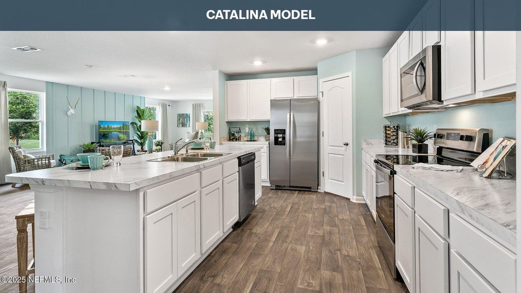 Furnished interior view inside a new home in Copes Landing, Jacksonville (Image 19). Furnished interior view inside a new home in Copes Landing, Jacksonville (Image 19).