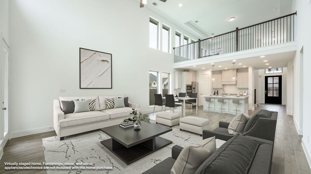 Representative furnished interior of a home built from the 2722H by Perry Homes in Santa Rita Ranch Tierra Rosa, Liberty Hill (Image 4).