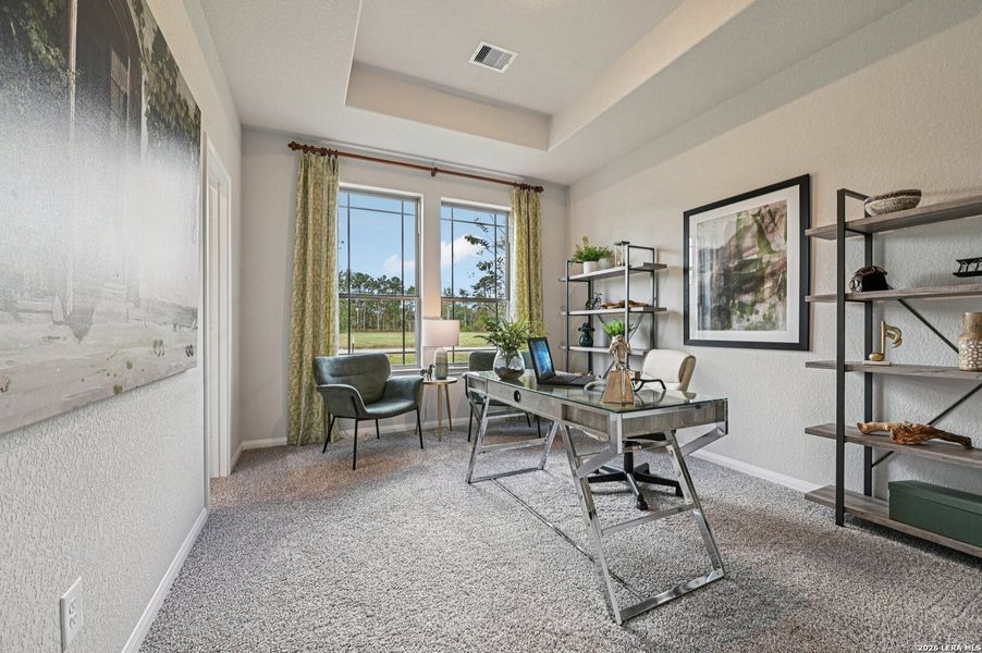 Furnished interior view inside a new home in Villas Las Flores, Floresville (Image 3).