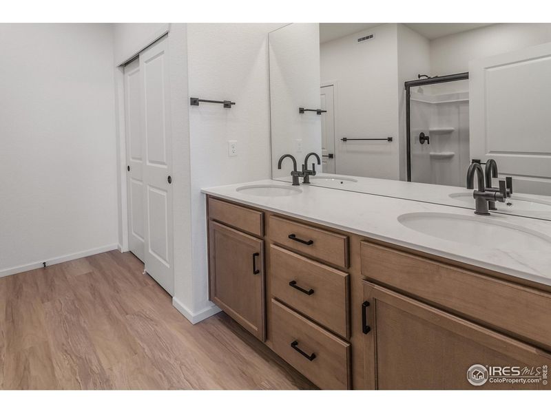 Furnished interior view inside a new home in Bloom Trailblazer Collection - Single Family Homes, Fort Collins (Image 4).