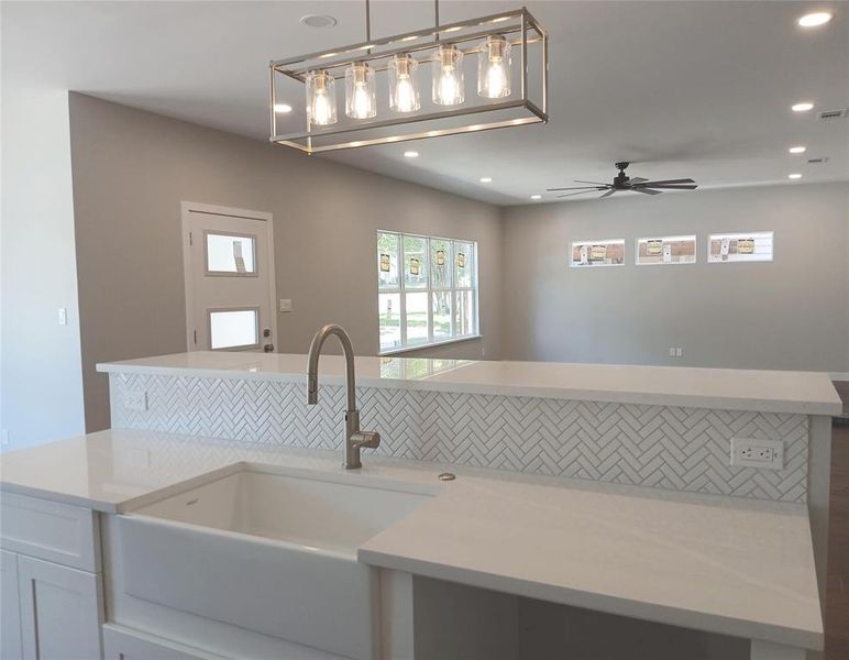 Close-up of interior finishes inside a home in , Fort Worth (Image 20).