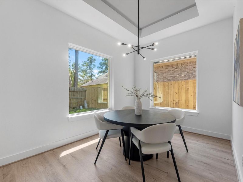 Furnished interior view inside a new home in , Montgomery (Image 8). Furnished interior view inside a new home in , Montgomery (Image 8).