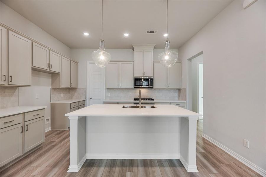 Furnished interior view inside a new home in Wade Settlement Townhomes, Frisco (Image 3).