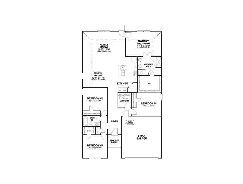 2D floor plan layout of this home in Marble Creek Crossing, Austin, TX (Image 1). 2D floor plan layout of this home in Marble Creek Crossing, Austin, TX (Image 1).
