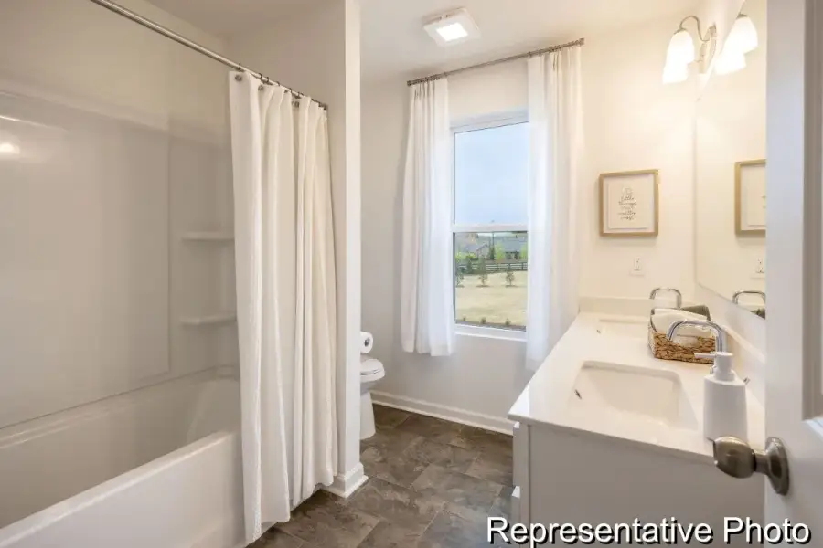 Furnished interior view inside a new home in Harpers Landing Townhomes, Walkertown (Image 20).