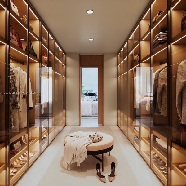 Furnished interior view inside a new home in , Bay Harbor Islands (Image 8).